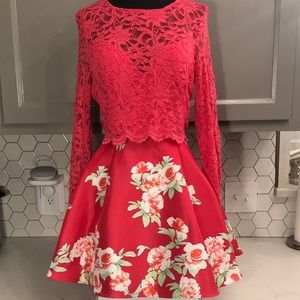 Two piece party or homecoming dress